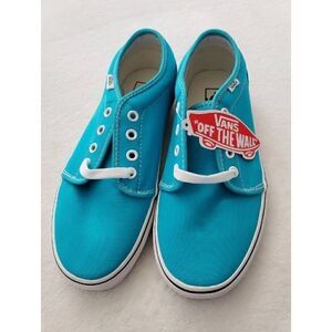 Vans Scuba Blue Canvas Shoes Women’s 8 Mens 6.5 106 Vulcanized New In Box